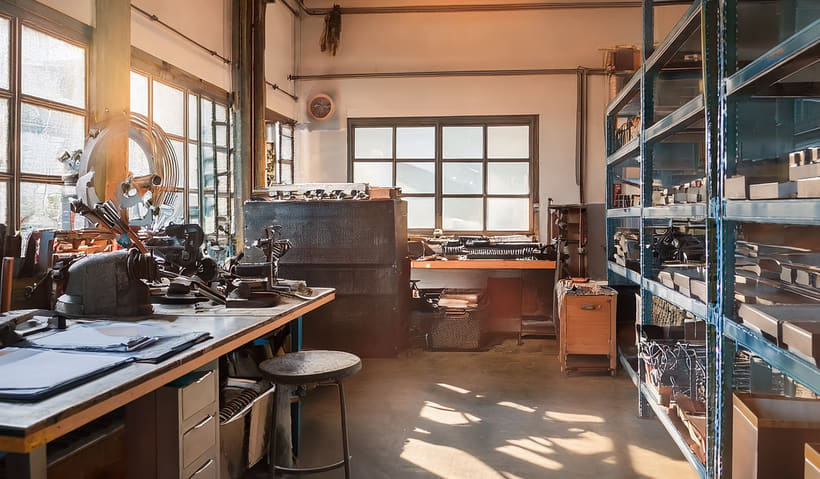 町工場の作業場